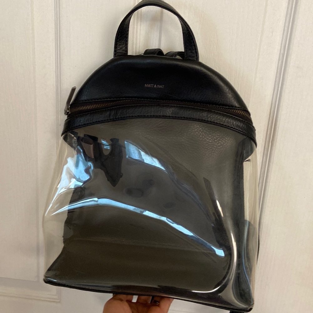 Clear Matt and nat backpack